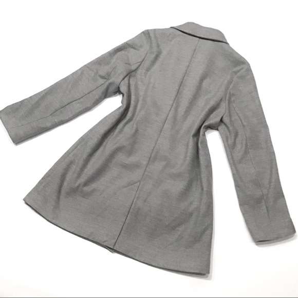 NWOT H&M Soft Gray Pea Coat - Picture 3 of 7